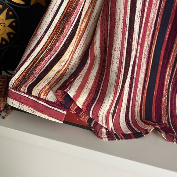 Zac & Rachel Red and Cream Striped Blouse - Picture 15 of 15
